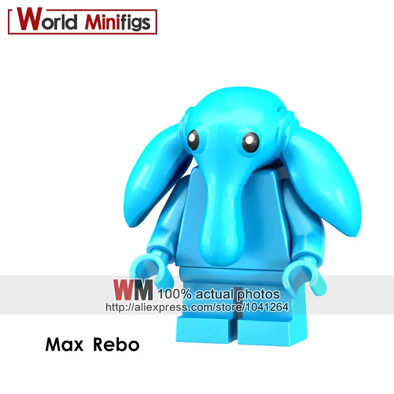 

Single Sale Max Rebo Doll Brick Collection Action Education Building Block Funny Gift for Children Interesting Toy