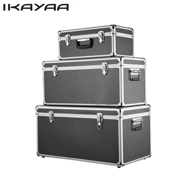 

iKayaa 3PCS/Set MultiPurpose Aluminum Tool Boxes Case Lockable Storage Boxes Container Large/Middle/Small Size With Handles