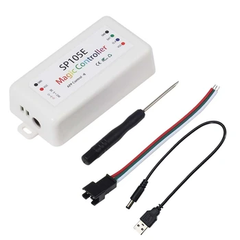 

DC5-24V SP105E 200 Modes 1M 2M WS2812B USB Phone APP Remote Bluetooths Waterproof Color RGB LED Strip Light Set Cuttable