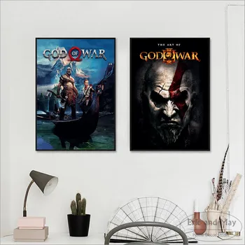 

God Of War Video Game Figure Canvas Printed Painting Posters And Prints Art Wall Pictures Home Decor For Living Room Decoration