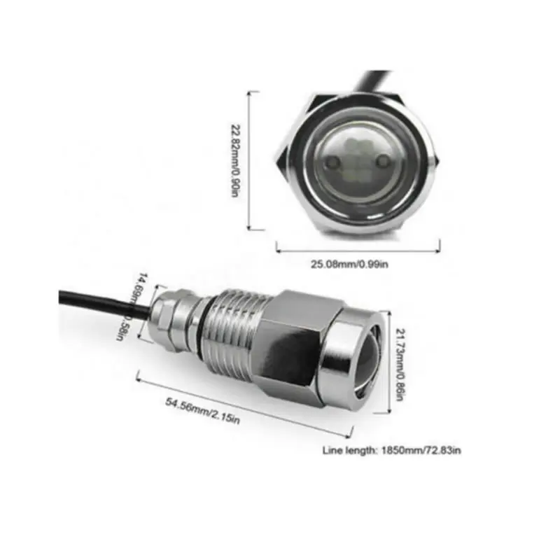 SPLEVISI DC12-24V 1/2 ДНЯО морской лодка слива светодиодный свет 9 Вт синий подводные лодки яхты бордовый новый простой к установить