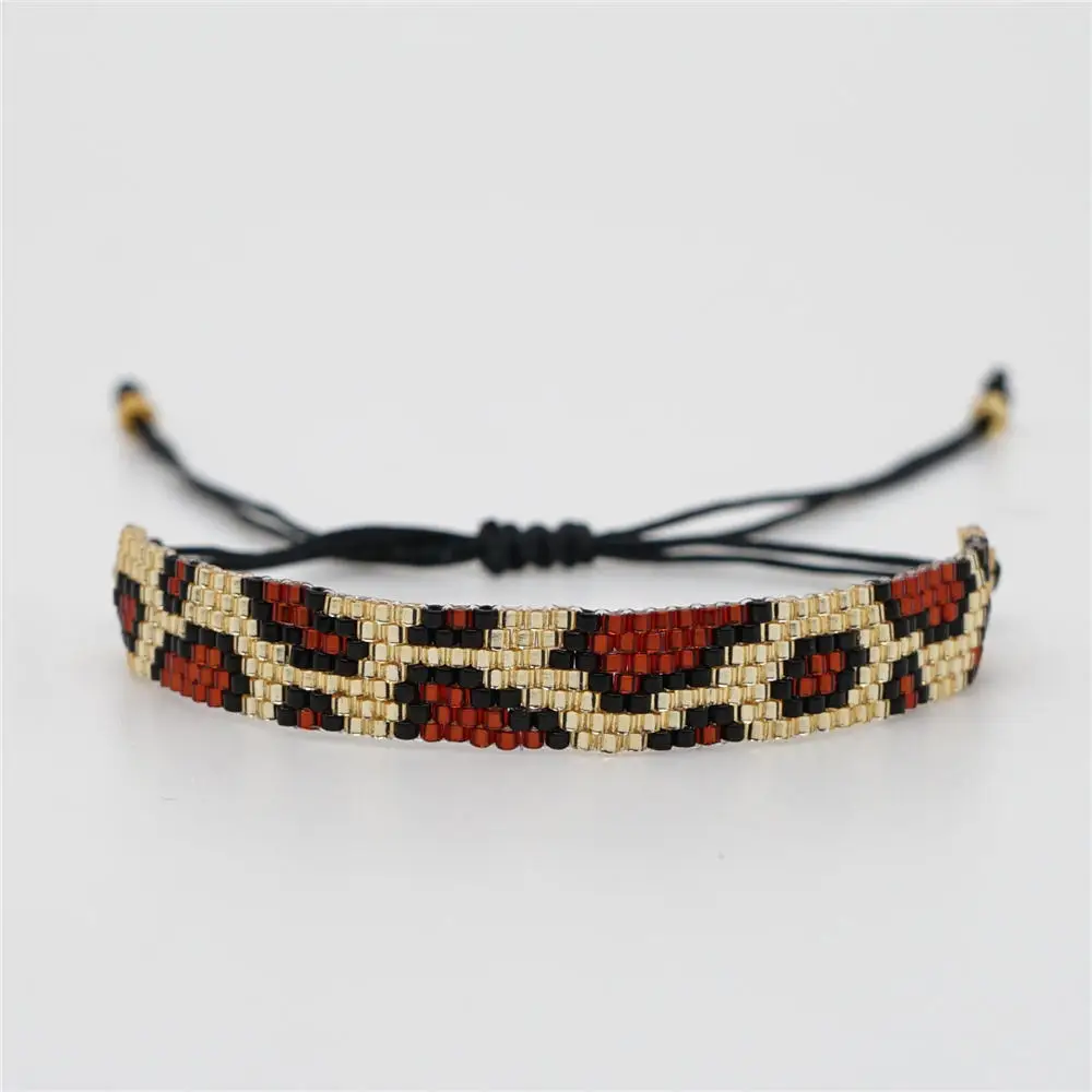 ABL247, Pulseras Mujer Moda MIYUKI браслет с бусинами для женщин Леопард золотые браслеты Instagram Мода ручной работы miyuki joyeria