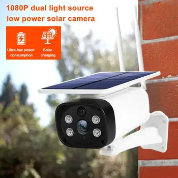 

1080P Outdoor Solar Camera Dual Light Source Low Power Consumption WIFI Mobile Phone Remote Monitoring Night Vision Accurate Cam