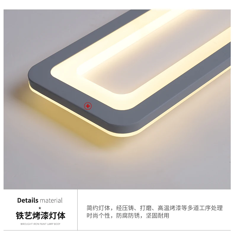 Dragonscence Modern Led Ceiling Lights For Bedroom Kitchen aisle Lights Plexiglass Long Strip Ceiling lamp lighting fixtures
