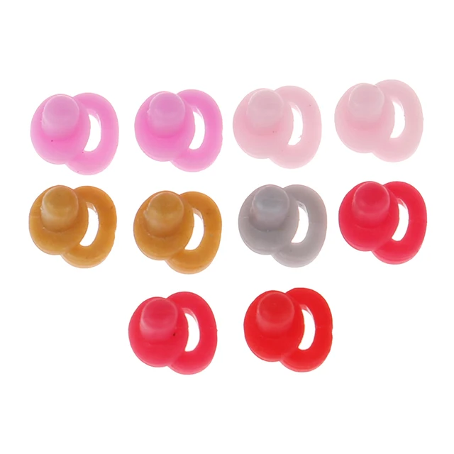 10pcs Dollhouse Miniature Mini Nipples Model Pretend Play Toys Doll Accessories Color Random 5