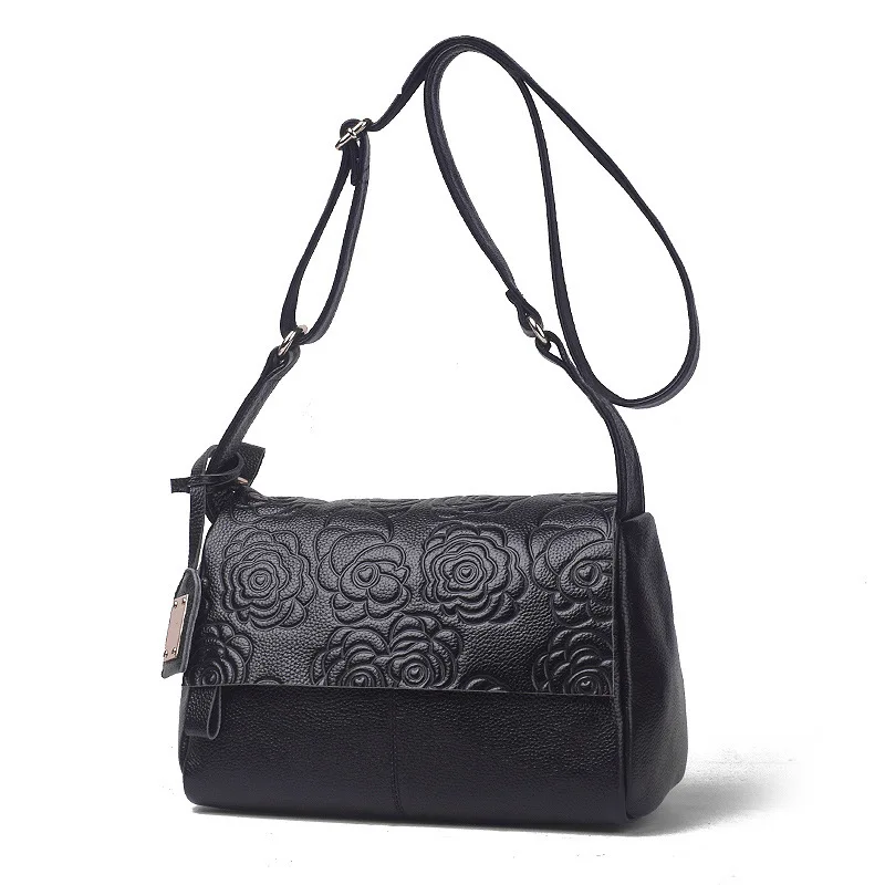 

New Head Leather Simple Shoulder Diagonal Print Bag