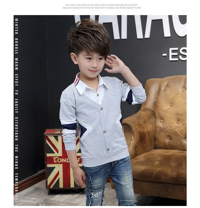 Детская одежда в Корейском стиле; стиль; футболка для мальчиков; сезон весна; топы из чистого хлопка для мальчиков