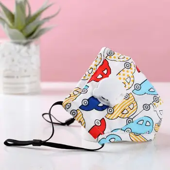 

Children Anti Haze Cartoon Print Cotton Mouth Mask with Filter Air Breather