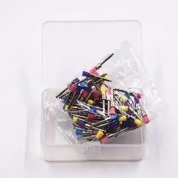 

100Pcs Disposable Dental Polishing Polisher Prophy Brushes Tool Nylon Hair Flat