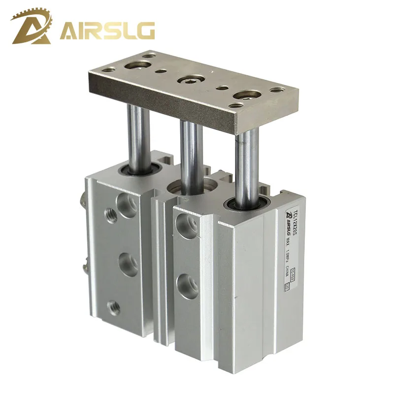 

Compact Guide Cylinder bore size 12mm stroke 10-150mm Thin cylinder with rod Three axis three bar TCM12X50S TCL12X20S