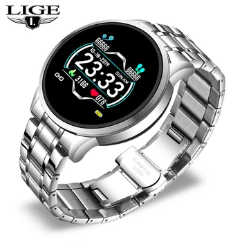 

LIGE 2020 New Smart Watch Men Pedometer Heart Rate Blood Pressure Monitor Sport Smartwatch Information Reminder For Android IOS