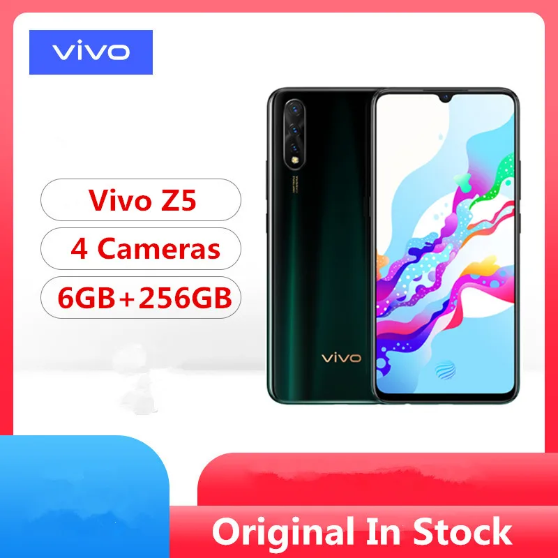 Vivo Z5 смартфон с 5 дюймовым дисплеем процессором Snapdragon 712 ОЗУ 6 ГБ ПЗУ 9 0 38x2340 Android 1080