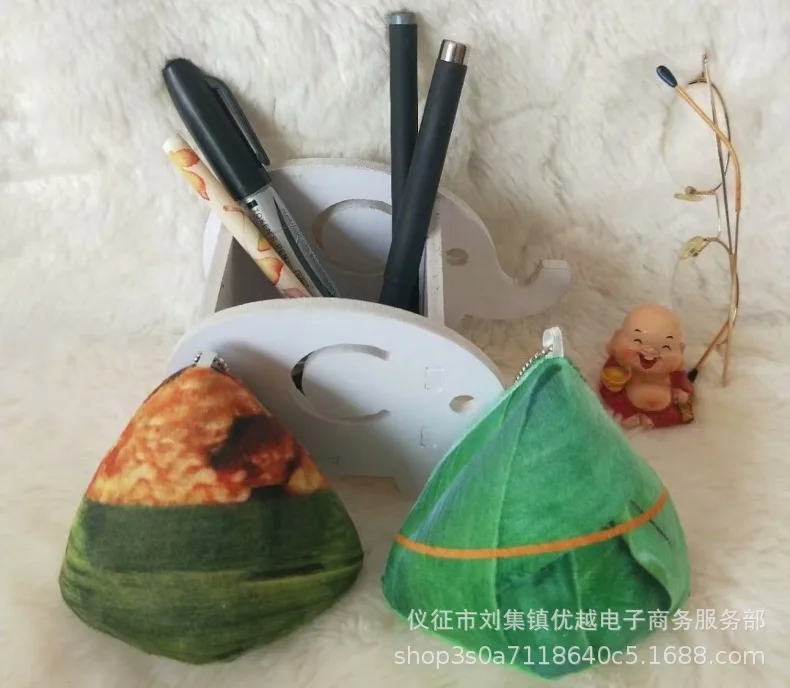 Новый стиль Творческий мультфильм модель риса клецки подушка в виде еды плюшевые игрушки подарок небольшой кулон Драконья лодка фестиваль