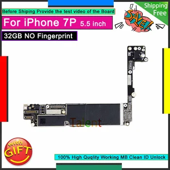 

For IPhone 7 Plus Motherboard 32GB Without Touch ID Unlock Disassembly Mainboard Good Working Logic Board Tested Full Functions