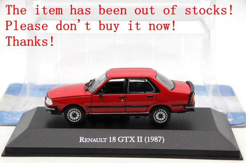 IXO Altaya 1:43 Renault 18/12/Fuego GTX/Clio литые модели ограниченная серия коллекционные игрушки