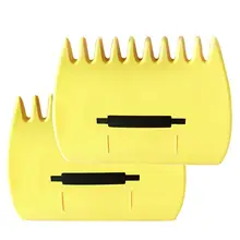 1 пара газонные грабли Sapless листья травы грабли Пластик садовые грабли листьев Grabber Совок Инструменты для листья мусорное ведро Палочки-Up