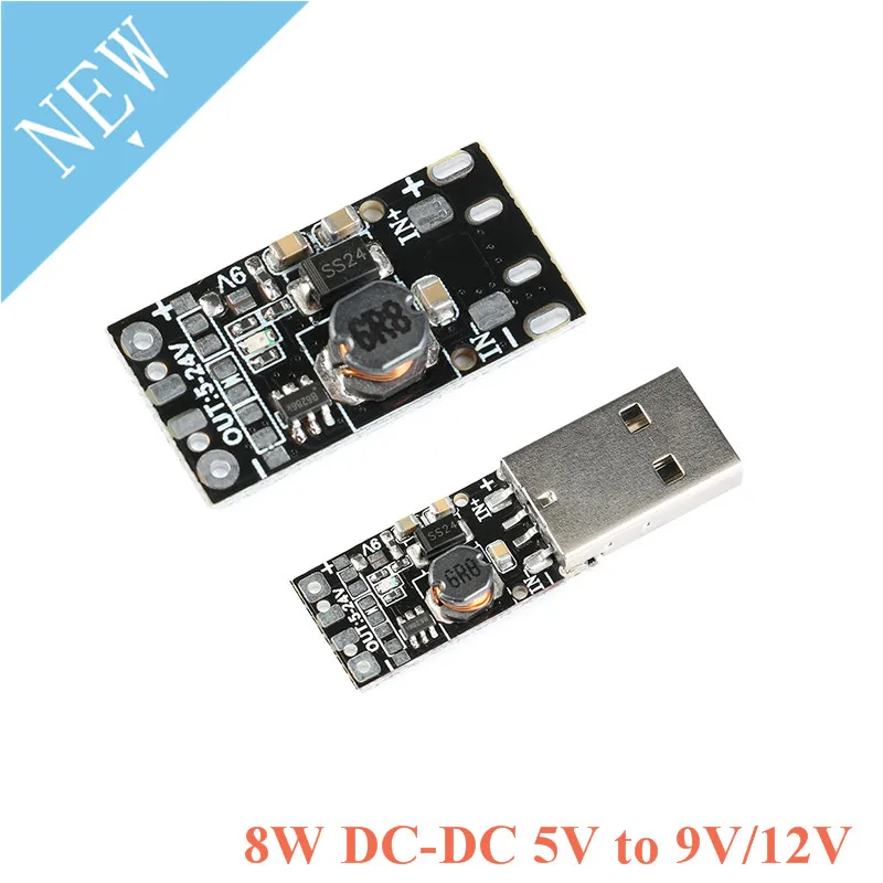 8 Вт USB вход DC 5 В до 9 в 12 регулятор напряжения Повышающий Модуль питания