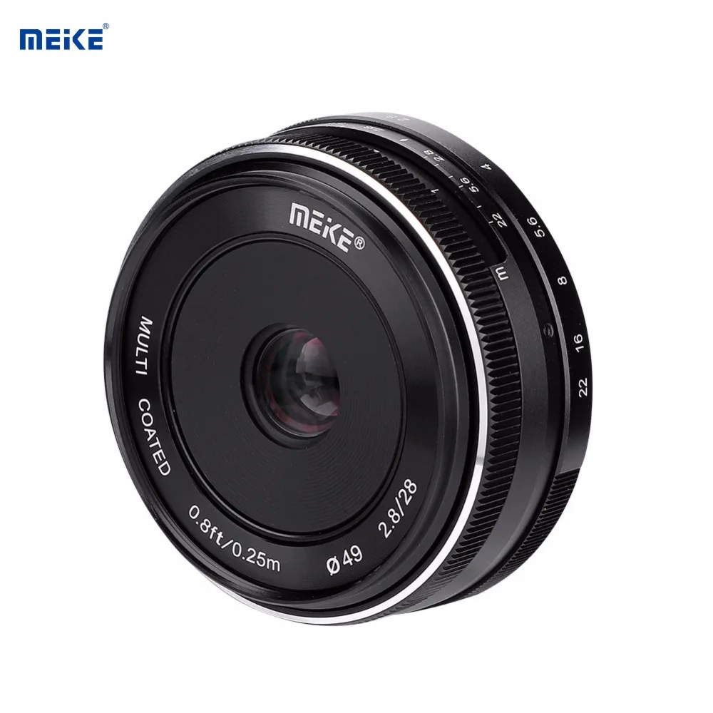 MEIKE 28 мм F2.8 APS-C объектив с ручным фиксированным фокусом Для беззеркальных камер Fuji X Mount для портретов пейзажа натюрморта