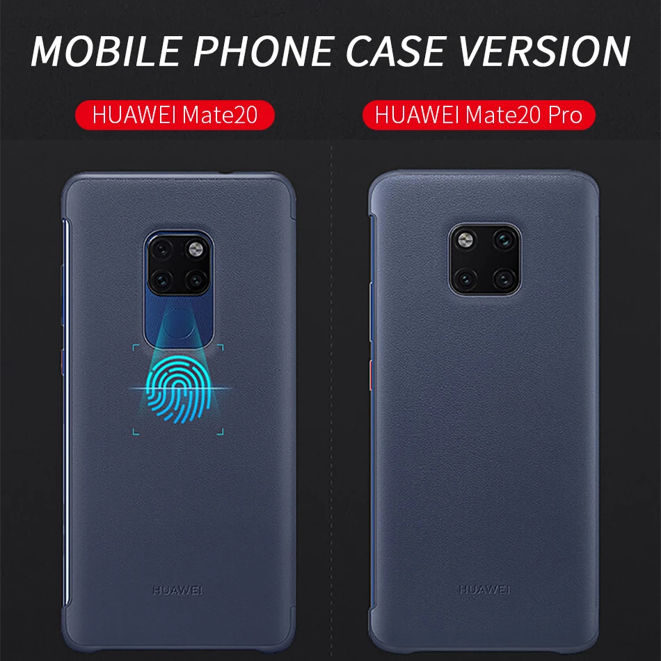 详情2Huawei Mate 20 Pro Flip Case Cover Official Huawei Mate 20 case Smart View Window PU Leather Luxury Protective Wake up mate20