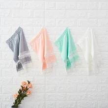 Леггинсы для девочек в Корейском стиле; Милые универсальные летние капри из чистого хлопка с кружевом