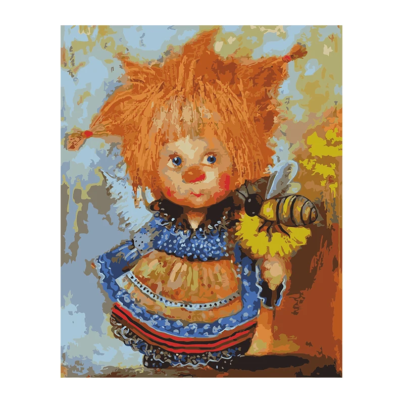 DIY Paint By Numbers Oil Painting Kit Canvas Wall Art Decorations for Home Gift Arts &amp Hobbies | Дом и сад