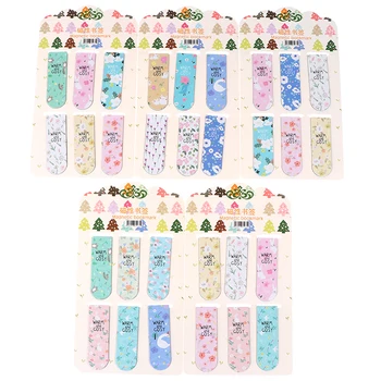 

6Pcs/lot Creative Colored Flowers Paper Bookmark Office School Supplies Students Cute Stationery Magnetic Bookmarks