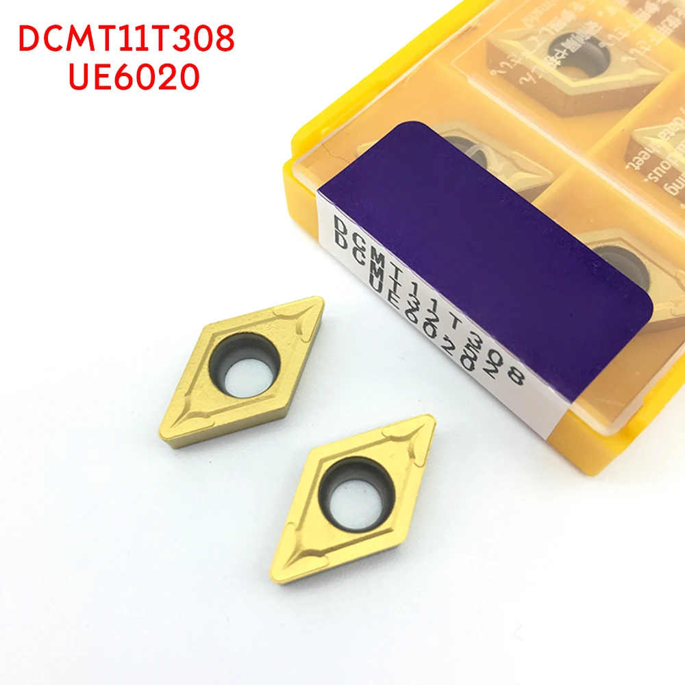 DCMT11T308 DCMT32.52 UE6020 карбдная вставка резец для внутренней обточки DCMT 11T308 токарные инструменты фреза с ЧПУ инструмент