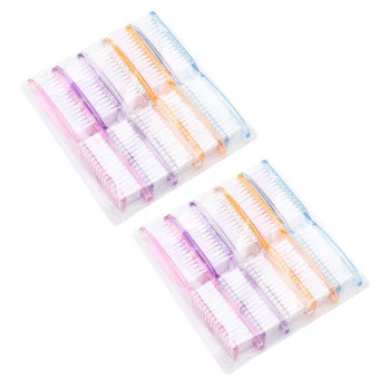

20Pcs Nail Art Brush Nail Brush with Long Handle Dust Cleaning Brush Manicure Tools (Assorted Color)