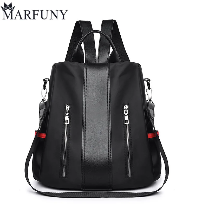 

New Fashion Women Backpacks High Quality Black Oxford Preppy Style Flap Bag For Outdoor Trval Back pack Sac A Main
