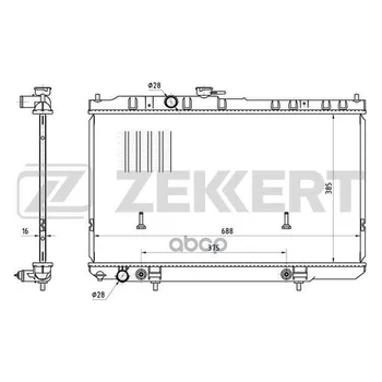 

Radiator OHL. DV. Nissan Almera (B10) 06-zekkert art. mk-1005