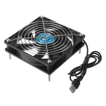 

DC 5V 12CM Router Cooling Fan DIY PC Cooler TV Box Silent Quiet USB Power 120mm Fan USB TV Box Broadband Cat Cooling Rack Holder