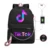 Tik Tok Рюкзак Usb Зарядка Школьная Сумка Подростковая Большая Емкость Водонепроницаемый Студенческий Рюкзак Повседневная Дорожная Сумка Для Ноутбука Mochila