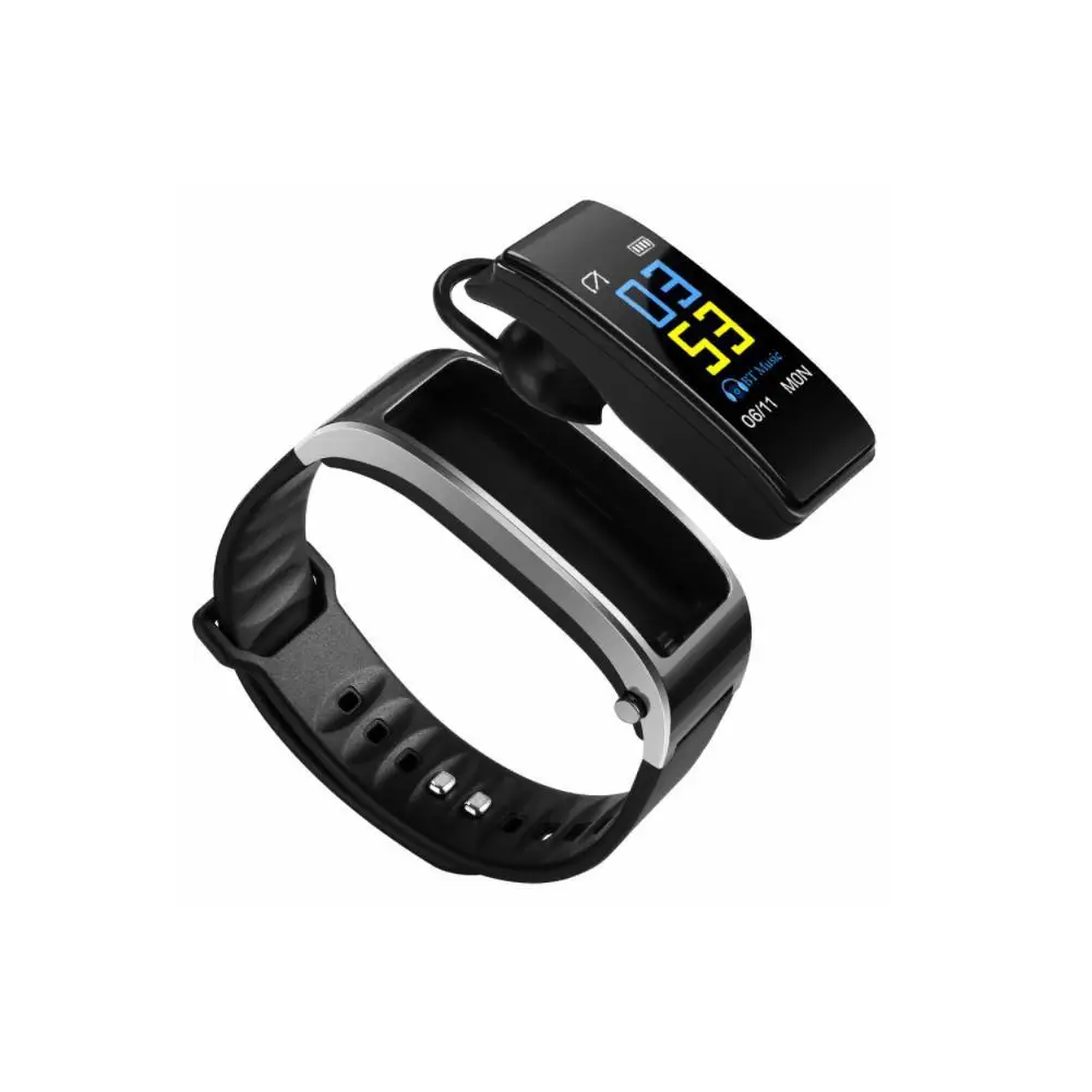 

Y3 plus smart bracelet headset two in one Bluetooth call color screen heart rate listening song step information push