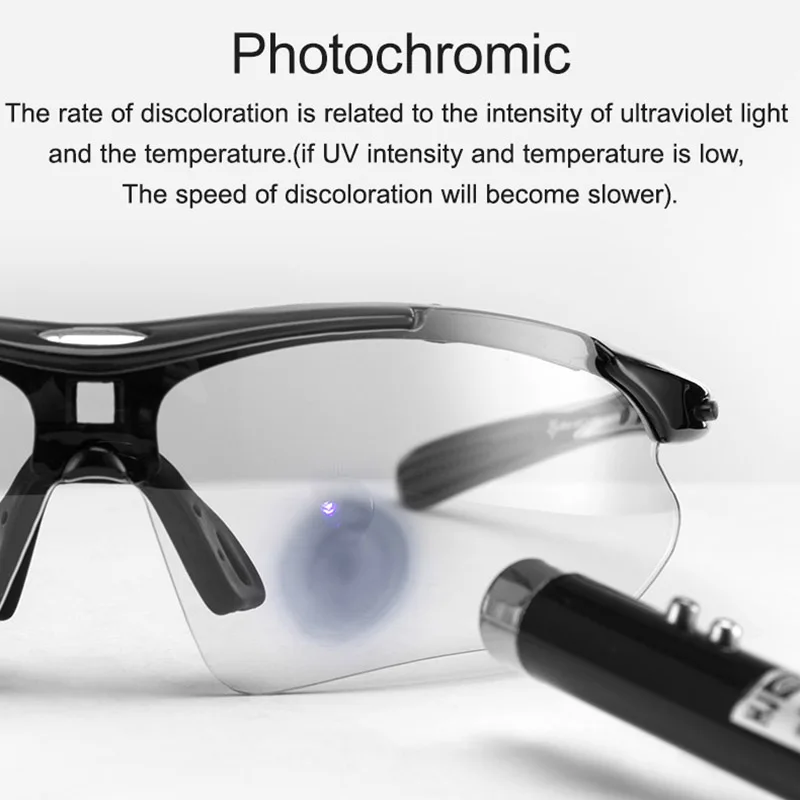 Photochromic Bicycle Glasses Cycling Sunglasses