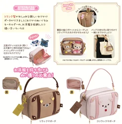 San xreffed mochila de muñecos de peluche japonesa, cartera Rilakkumas, bolso de mano para mujer, regalos de colección para chica
