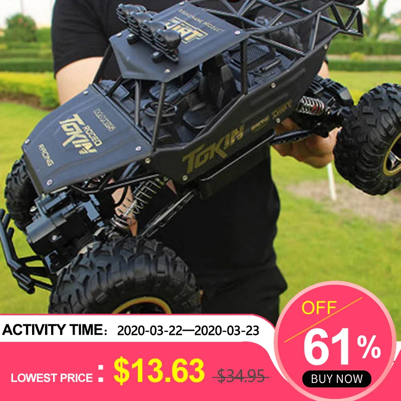 Big Boyz 1//10 radio remote control RC Car Truck Buggy Off Road 4WD Double Side Stunt One Key Deformation Red