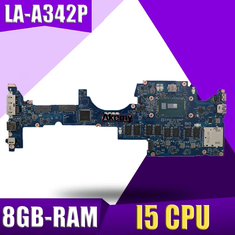 ZIPS3 LA-A342P Laptop motherboard for Lenovo YOGA 12 S1 Test original mainboard 8G-RAM I5-5200U