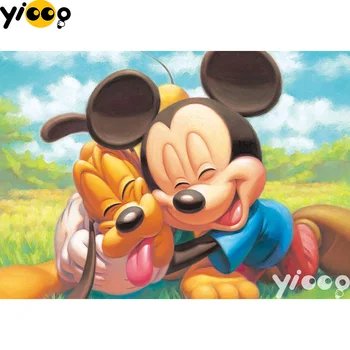 

Full Square/Round drill diamond Painting cartoon Mouse and dog 5D DIY diamond embroidery Rhinestones mosaic Decoration BX1053