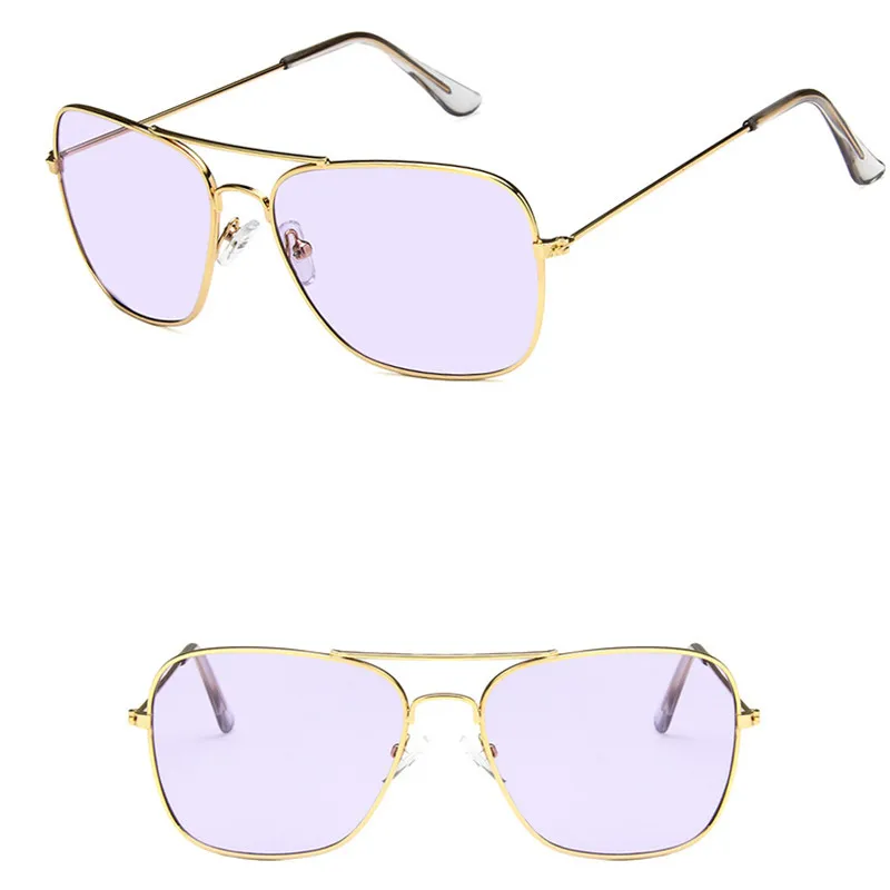 RBROVO, Новое поступление, Классические солнцезащитные очки для женщин, Ретро стиль, металлические очки для мужчин, зеркальные, Ретро стиль, Oculos De Sol Feminino UV400 - Цвет линз: GoldPurple