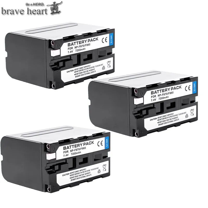 4x bateria NP-F970 NP F970 NP-F960 NP F960 F970 батарея+ ЖК-дисплей быстрее двойной USB зарядное устройство для SONY F960 F550 F970 F570 CCD-RV100 - Color: 3battery