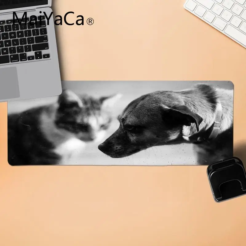 MaiYaCa Лидер продаж животное собака кошка большой коврик для мыши ПК компьютерный коврик геймер скорость мыши розничная маленький резиновый коврик для мыши