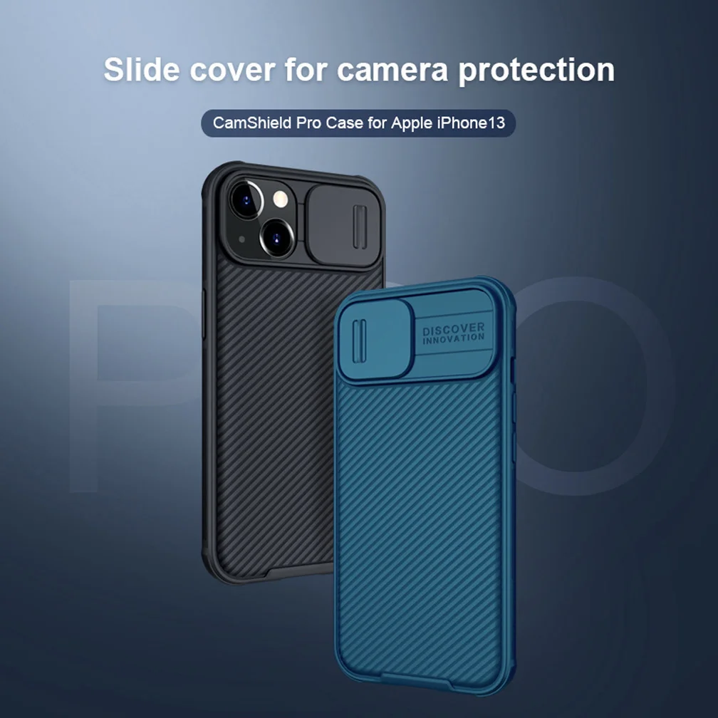 For iPhone 13 13 Pro Max Case Nillkin CamShield Pro Anti-fall Slide Lens Protection Cases For iPhone 13 mini Camera Back Cover