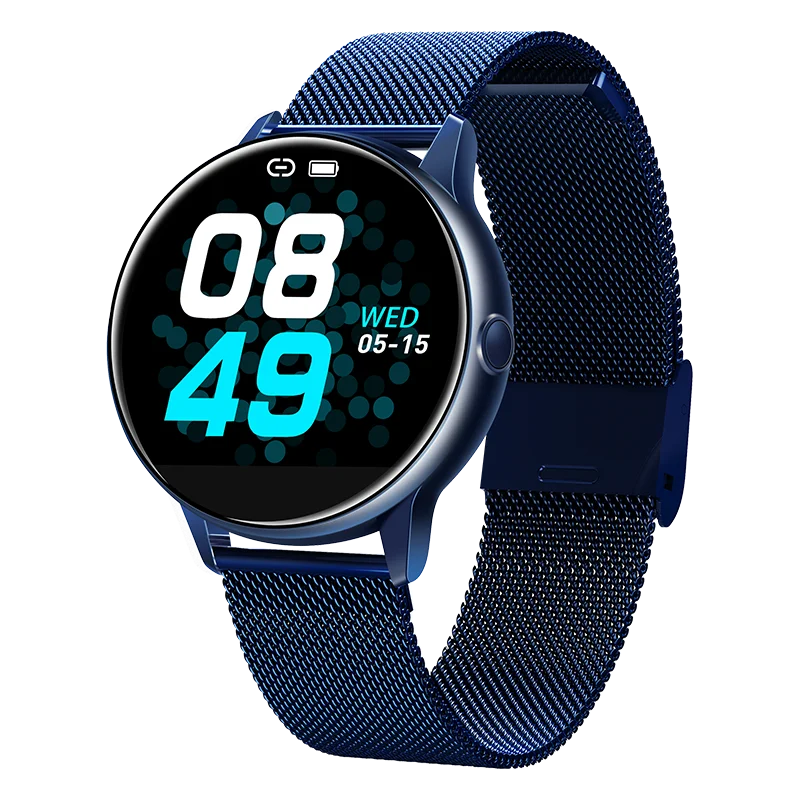 blue Wearpai C009 изогнутый цветной экран умный Браслет IP68 кровяное давление сердечный ритм браслет Интеллектуальный FitnessTracker шагомер - Цвет: blue