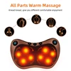 Electric Massage Pillow Vibrator Relaxation Shoulder Neck Back Body Heating Kneading Infrared Therapy for Shiatsu Neck Massager ► Photo 3/6