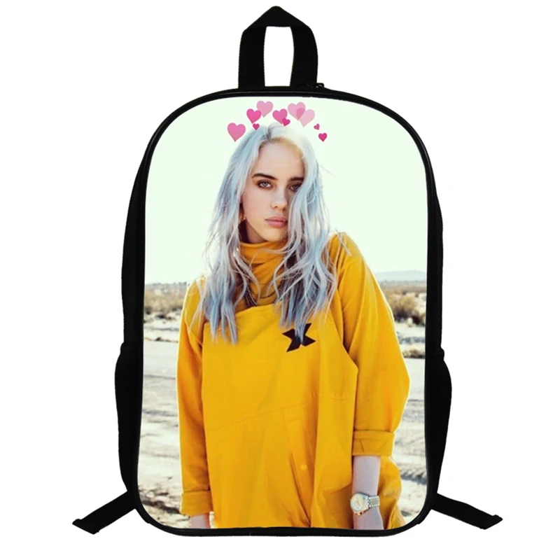 16 14,5 дюймовый популярный рюкзак для мальчиков и девочек Billie Eilish, рюкзак для подростков, рюкзак для студентов, рюкзак для детей, школьная сумка для детей, обратно в школу подарок - Цвет: 16