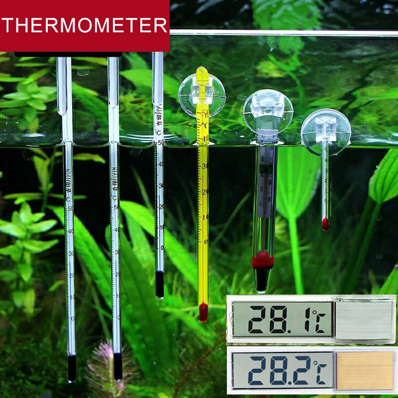 Termómetro electrónico Digital 3D para peces, medidor de temperatura para acuario, pescado fresco/sal, 1 uds., E2shopping