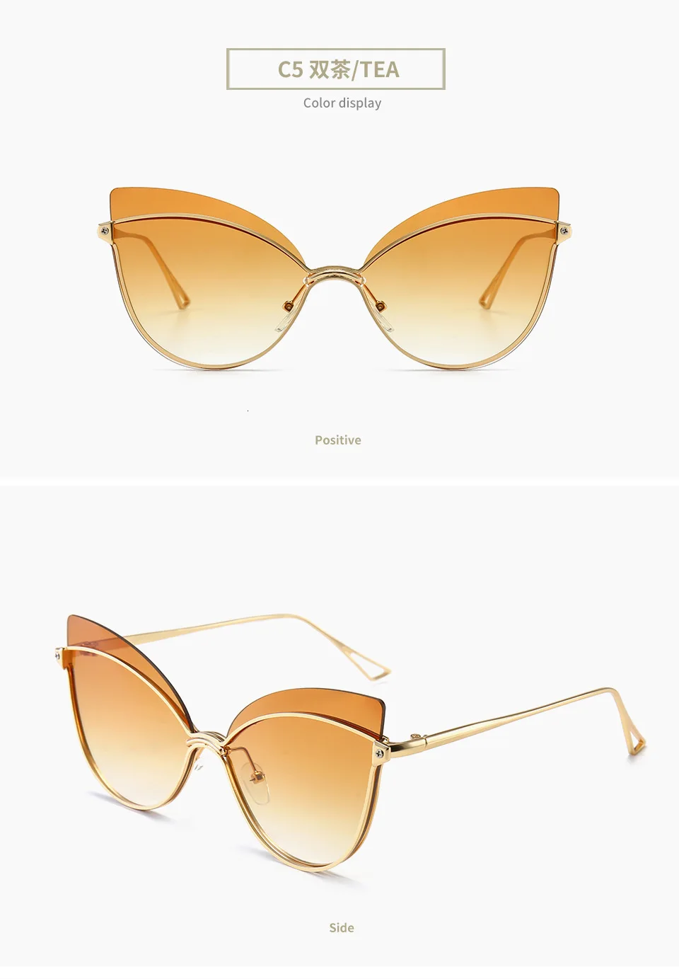 Сексуальные женские солнцезащитные очки "кошачий глаз", женские солнцезащитные очки,, фирменный дизайн, модные, кошачий глаз, градиентные солнцезащитные очки, женские винтажные очки, Оттенки UV400