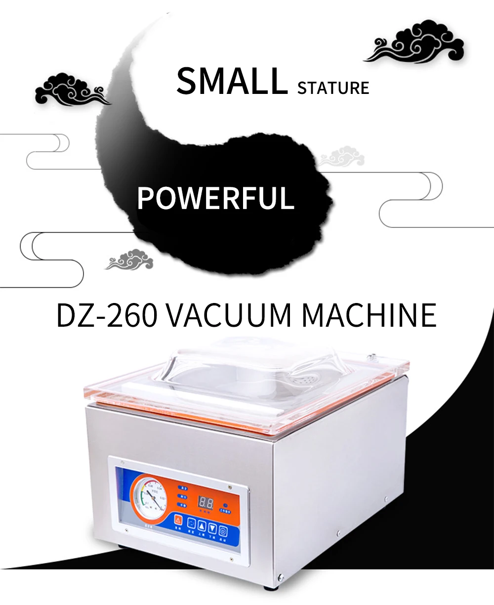 DZ-260 真空包装机商用食品干湿两用真空封口机- | eBay