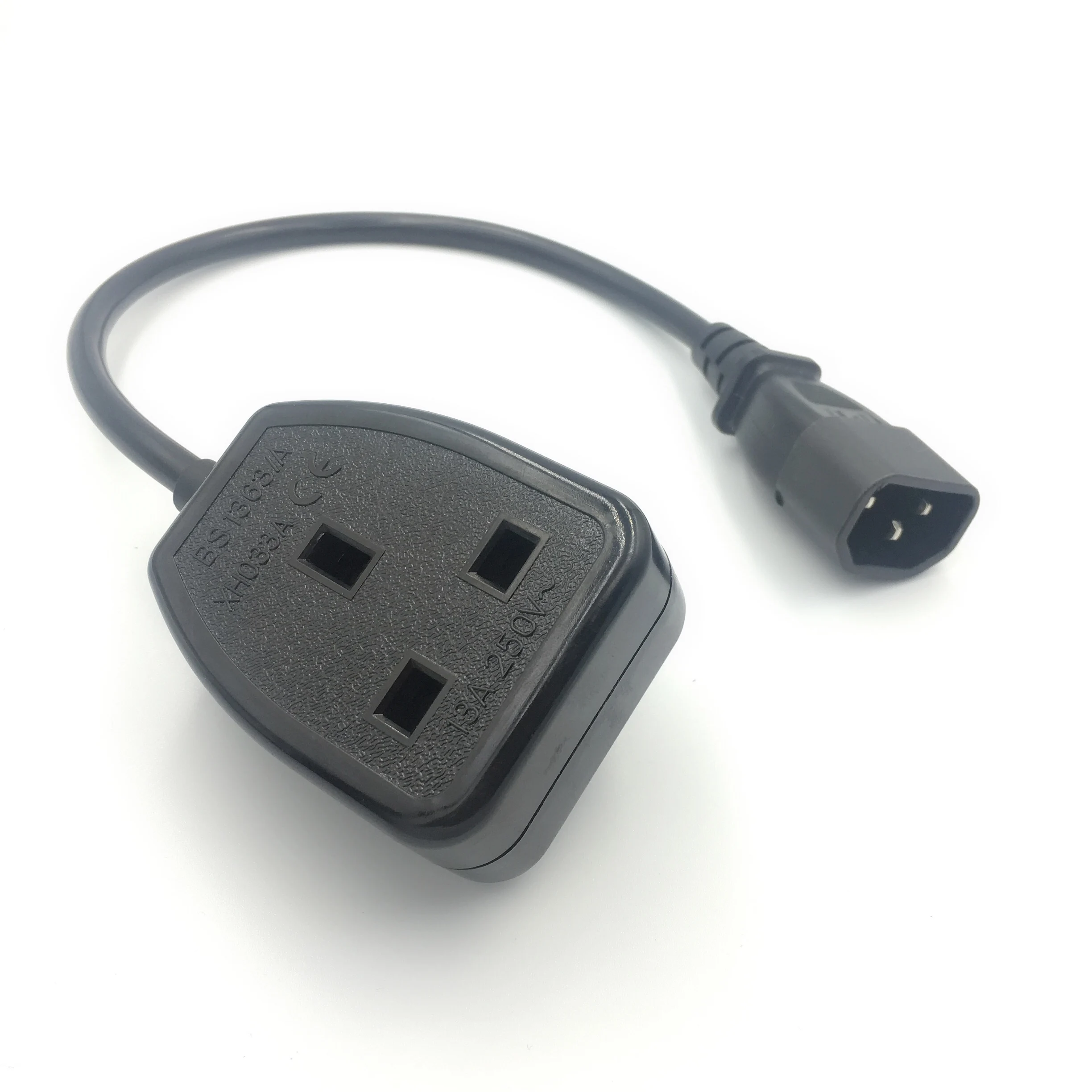 Евро розетка шнур питания, IEC 320 C14 штекер к Schuko CEE7/16 2Pin гнездо силовой кабель для устройство бесперебойного питания с распределителем питания, IT оборудование