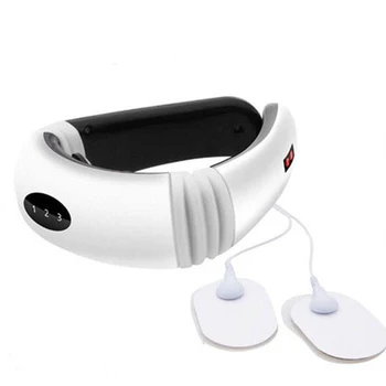 

Magnetic Vibration Heat Adjustable Angle Electrode Patch Shoulder Neck Massager Electric Pulse Physical Therapy Cervical 6 Modes